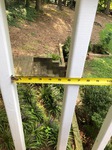 Balusters Spaced Too Far Apart (Maximum per Code Requirement is 4 inches).